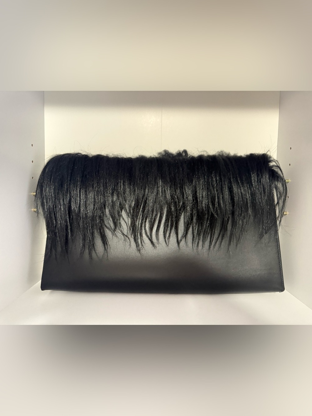 NWT Michael Kors Couture Collection Jeanne Shearling Clutch handbag bag - Picture 4 of 15